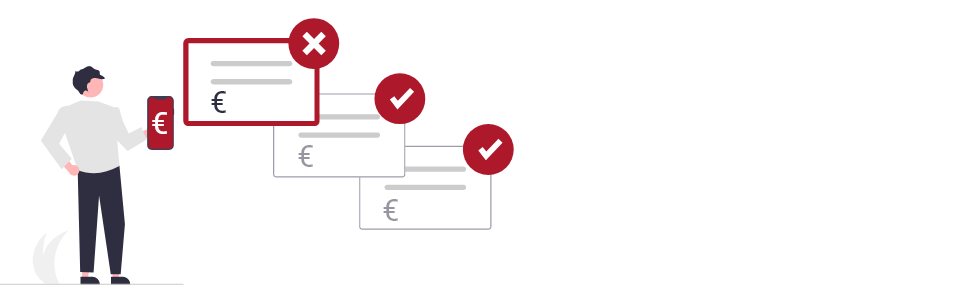 Bedrag is niet helemaal afgerond.