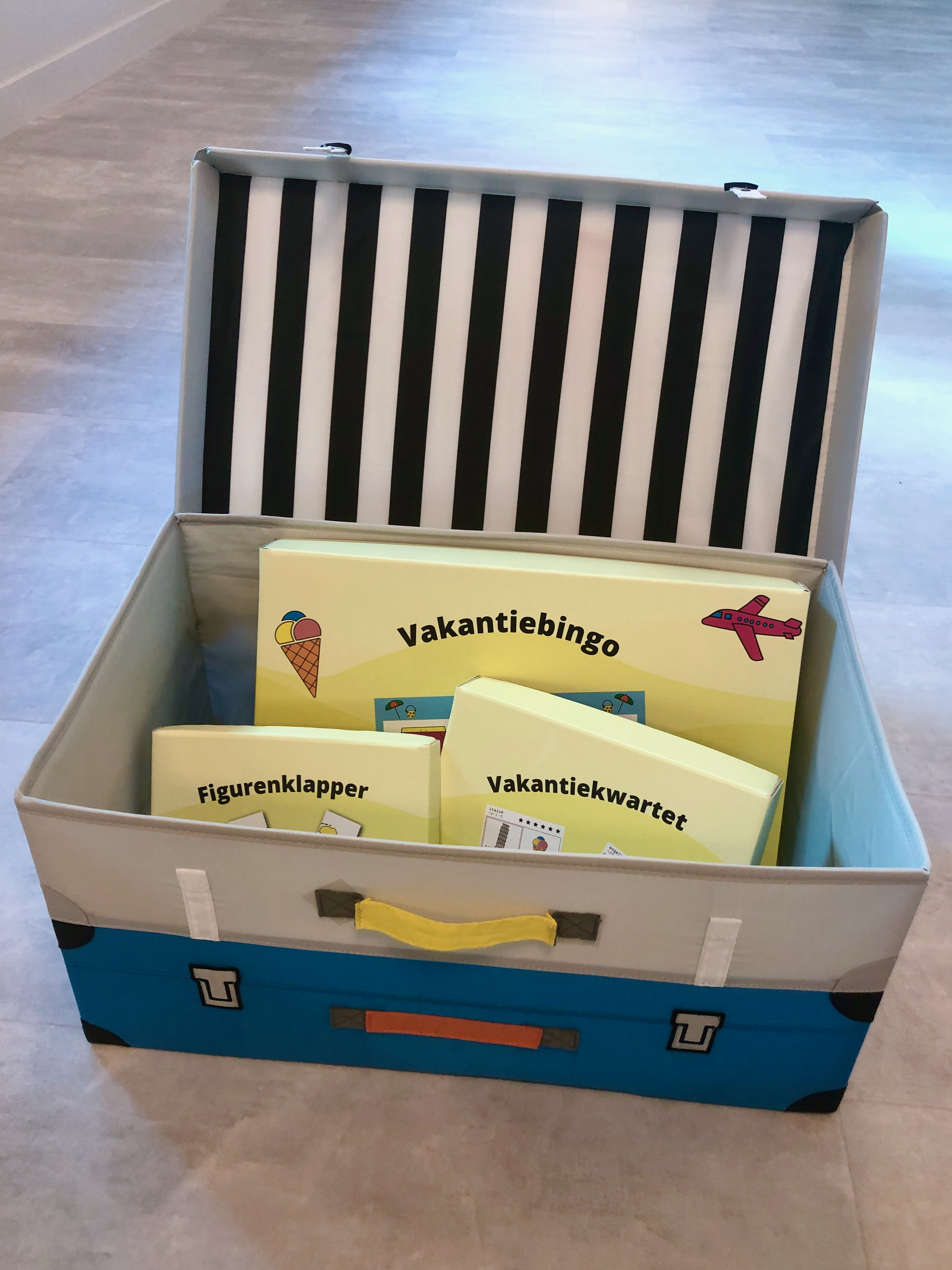 Afbeelding van een Themakist die open staat.