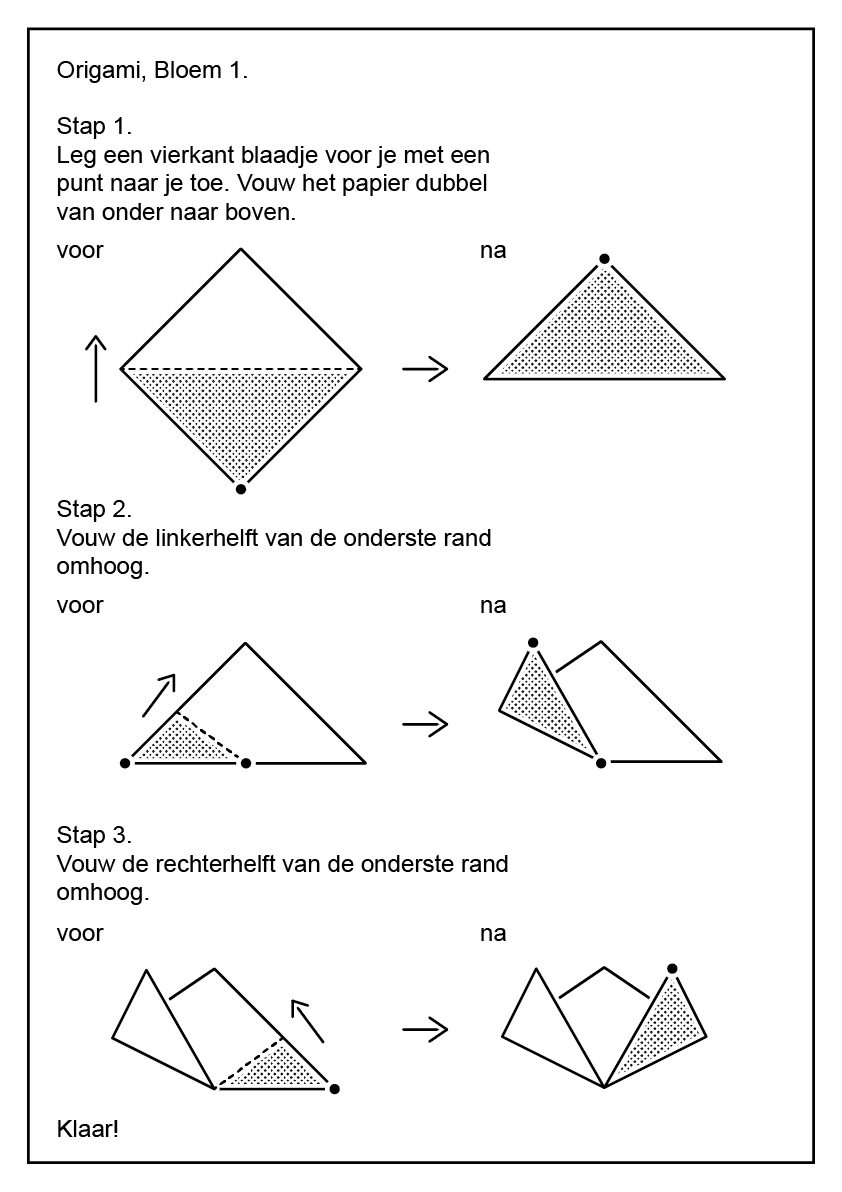 Boekomslag , origami-bloemen