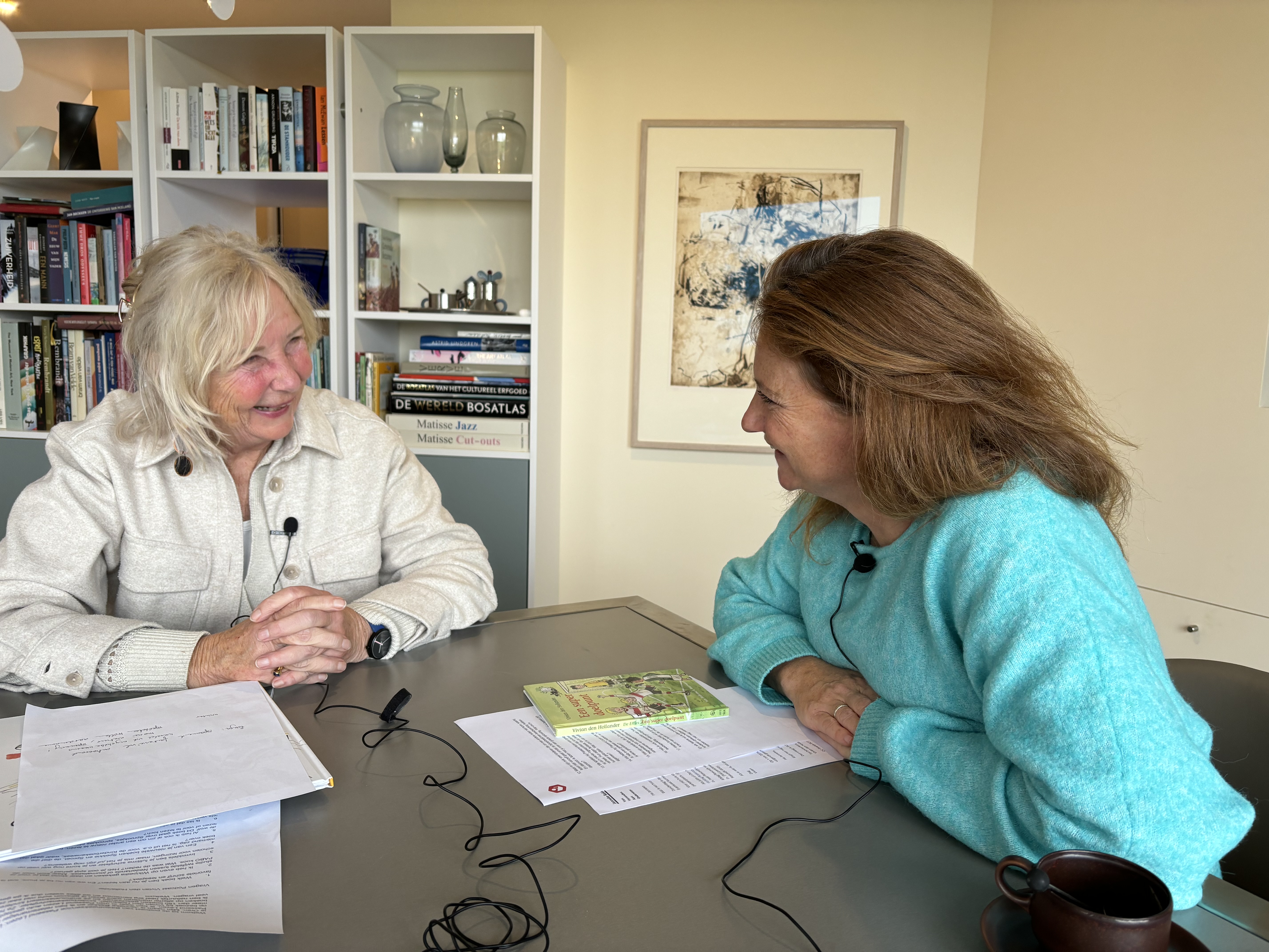 Foto van de opname met Vivian den Hollander
