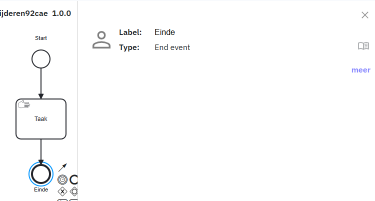 BPMN einde event in Orchestra